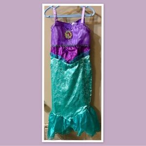 Disney Princess Ariel Dress Costume Dress Up Size 4-6x Pretend Play